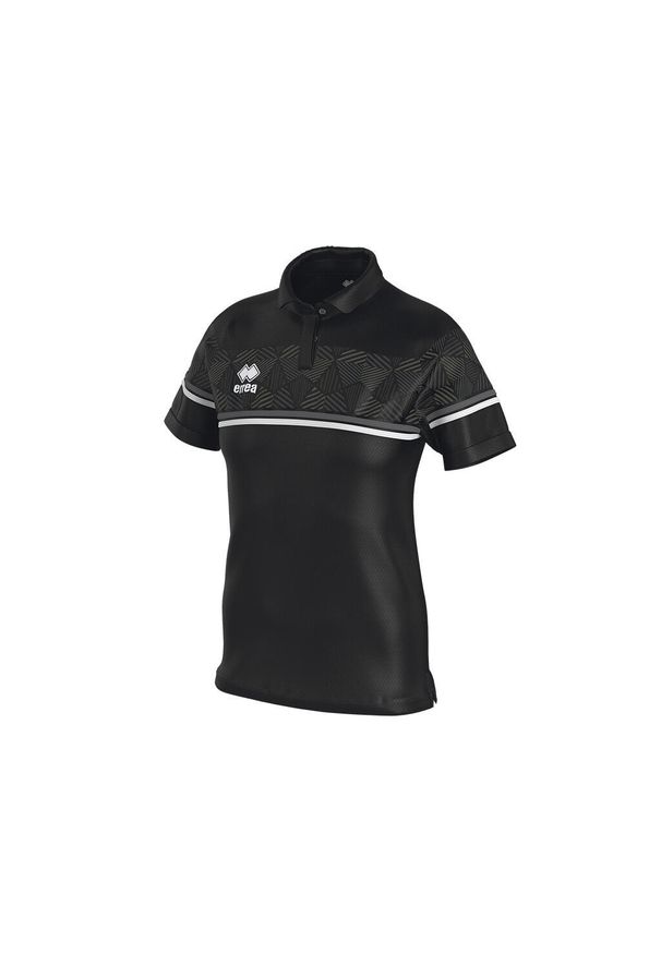 ERREA - Damska koszulka polo Errea darya. Typ kołnierza: polo. Kolor: szary, wielokolorowy, czarny