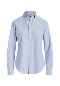 Polo Ralph Lauren Koszula 211891377001 Niebieski Regular Fit. Typ kołnierza: polo. Kolor: niebieski. Materiał: bawełna #5