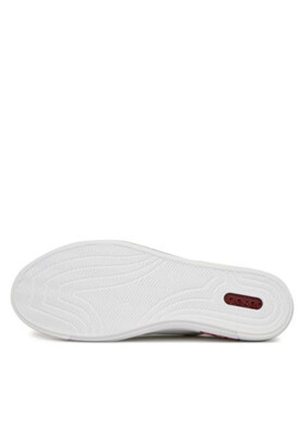 Rieker Sneakersy L8857-80 Biały. Kolor: biały. Materiał: materiał, syntetyk