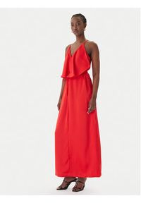 LOLA CASADEMUNT Sukienka letnia M2 Concrete Jungle MS2616023 Czerwony Regular Fit. Kolor: czerwony. Materiał: syntetyk. Sezon: lato #5