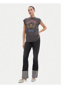 Pinko - PINKO T-Shirt Marrakech 104603 A2DA Szary Regular Fit. Kolor: szary. Materiał: bawełna