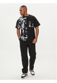 Versace Jeans Couture T-Shirt 76GAH611 Czarny Regular Fit. Kolor: czarny. Materiał: bawełna #3