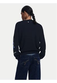 Desigual Sweter Cooper 25WWJF36 Czarny Regular Fit. Kolor: czarny. Materiał: bawełna #4