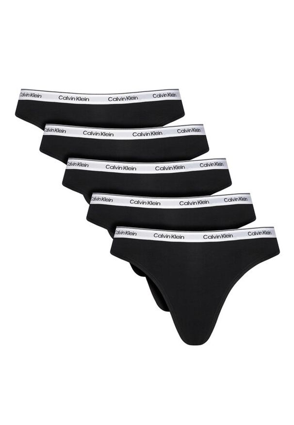 Calvin Klein Underwear Komplet stringów LV00QD5221 Czarny. Kolor: czarny. Materiał: bawełna