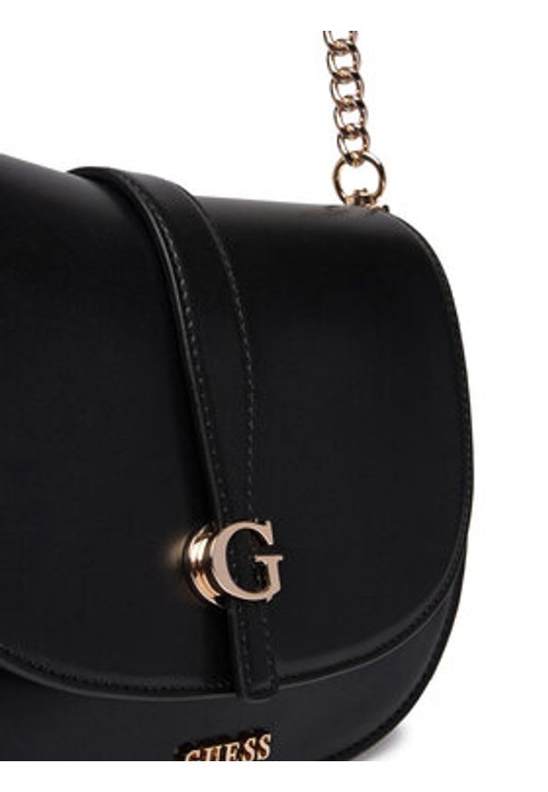 Guess Torebka Carrie HWVG98 96200 Czarny. Kolor: czarny. Materiał: skórzane
