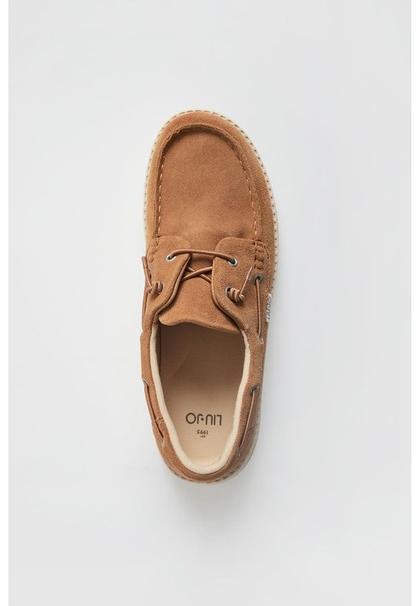 Liu Jo - Mokasyny męskie zamszowe LIU JO. Materiał: zamsz