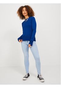 JJXX Sweter 12200214 Niebieski Regular Fit. Kolor: niebieski. Materiał: wiskoza #5