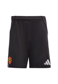 Adidas - Szorty podstawowe Manchester United 25/26. Kolor: czarny. Sport: piłka nożna