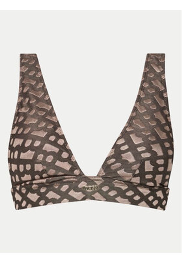 BOSS - Boss Góra od bikini Beatrix 50515551 Brązowy Regular Fit. Kolor: brązowy. Materiał: syntetyk