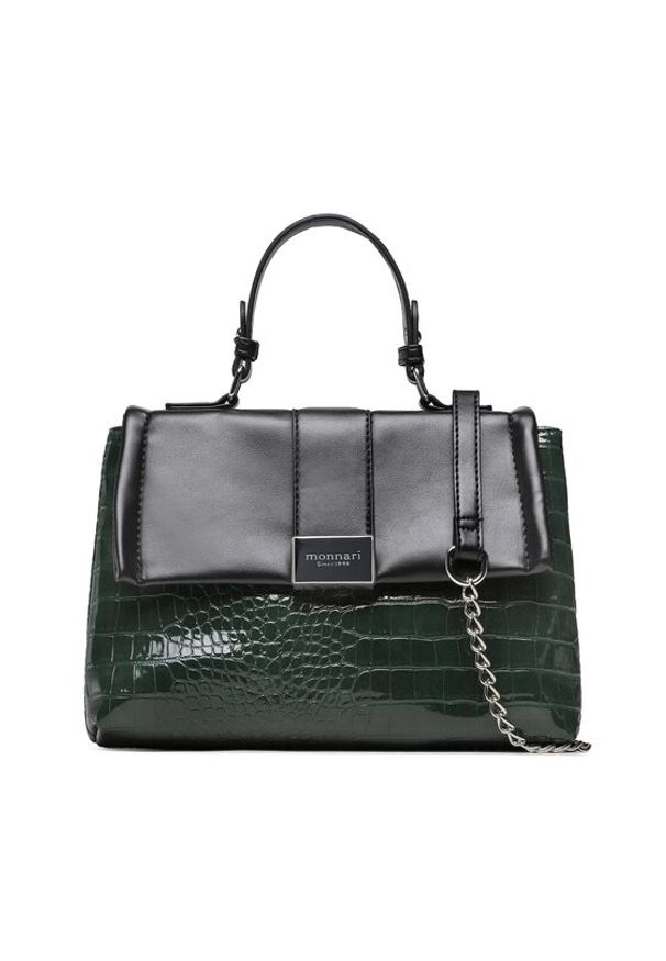 Monnari Torebka BAG1600-008 Zielony. Kolor: zielony. Materiał: skórzane