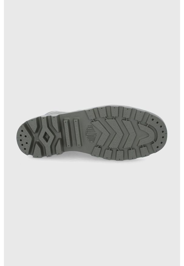 Palladium Trampki kolor zielony. Nosek buta: okrągły. Zapięcie: sznurówki. Kolor: zielony. Materiał: guma