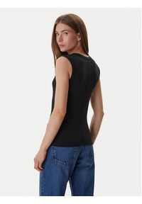 Calvin Klein Jeans Top LV047B265G Czarny Slim Fit. Kolor: czarny. Materiał: bawełna #2