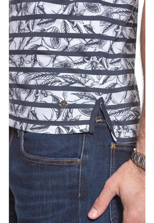 Mustang - T-SHIRT MĘSKI MUSTANG AARON C FLORAL AOP 1009507 11680
