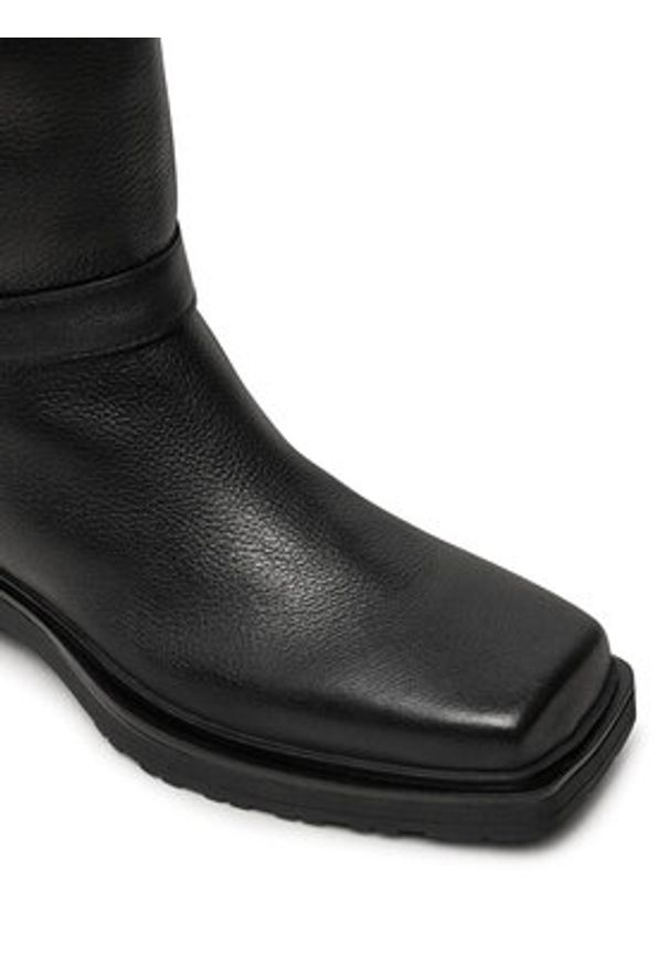 Patrizia Pepe Kozaki 2Y0025/L034 Czarny. Kolor: czarny. Materiał: skóra