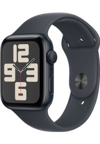 APPLE - Smartwatch Apple Watch SE GPS 44mm Midnight Alu Sport S/M Czarny (MXEJ3QN/A). Rodzaj zegarka: smartwatch. Kolor: czarny. Styl: sportowy