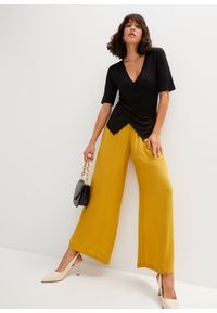 bonprix - T-shirt z miękkiej mieszanki wiskozy. Kolor: czarny. Materiał: wiskoza #3