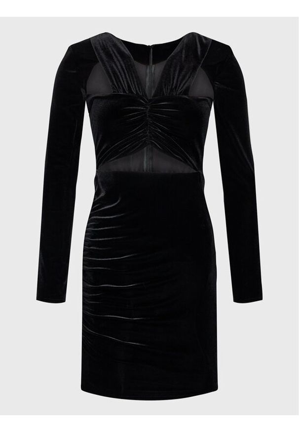 Undress Code Sukienka koktajlowa Into The Wild 475 Czarny Slim Fit. Kolor: czarny. Materiał: syntetyk. Styl: wizytowy
