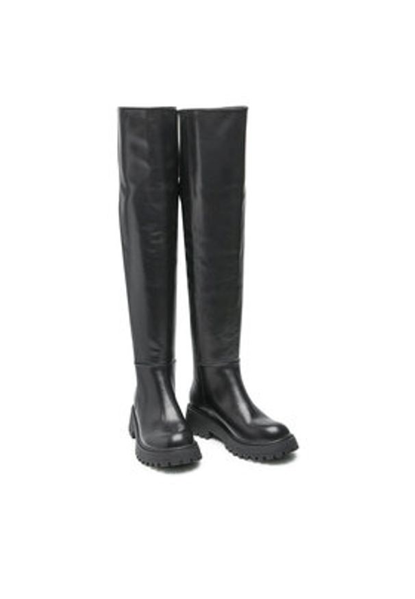 Jenny Fairy Kozaki WS5851-16 Czarny. Kolor: czarny. Materiał: skóra