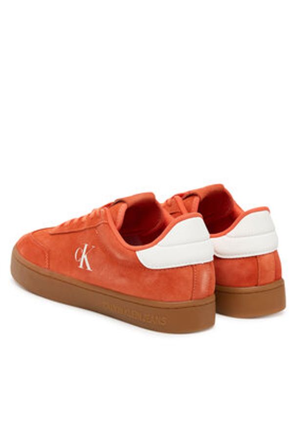 Calvin Klein Jeans Sneakersy Classic Cupsole Mg Su YM0YM01300 Beżowy. Kolor: beżowy. Materiał: skóra