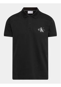 Calvin Klein Jeans Polo J30J323395 Czarny Regular Fit. Typ kołnierza: polo. Kolor: czarny. Materiał: bawełna #6