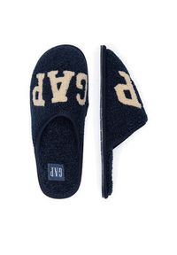 GAP - Gap Kapcie PLANO HOMESLIPPER M GP508015AM-NVOF Granatowy. Kolor: niebieski. Materiał: materiał #7