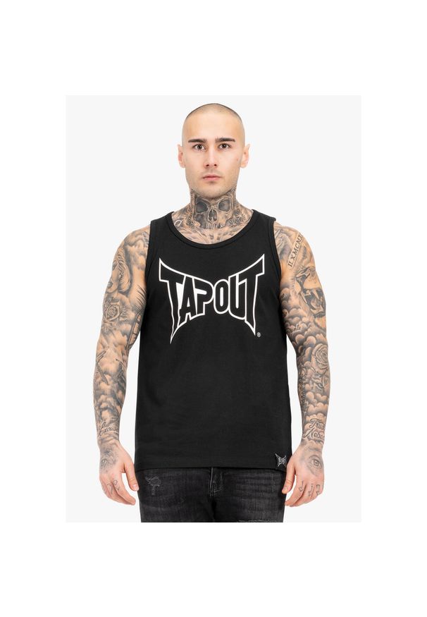 TAPOUT - Tank top Tapout Tipton. Kolor: czarny, biały, wielokolorowy. Długość rękawa: bez rękawów. Sport: fitness