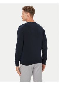 Aeronautica Militare Sweter 262MA1631UL00506 Granatowy Regular Fit. Kolor: niebieski. Materiał: bawełna #5
