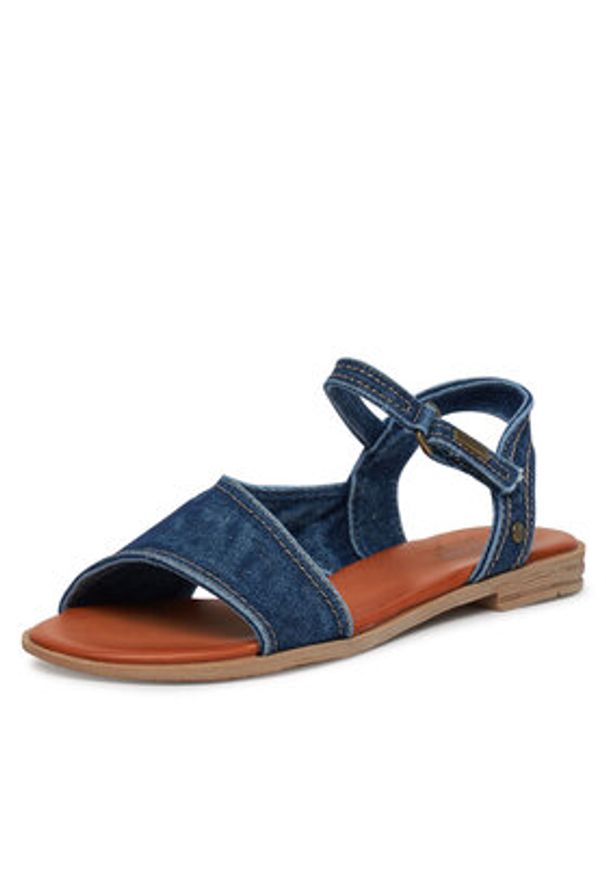 Mustang Sandały 1388-807-841 Granatowy. Kolor: niebieski. Materiał: materiał