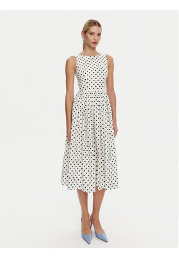 DOLCE & GABBANA - Dolce&Gabbana Sukienka codzienna F6JHVT HS5R7 Biały Regular Fit. Okazja: na co dzień. Kolor: biały. Materiał: bawełna. Typ sukienki: proste. Styl: casual