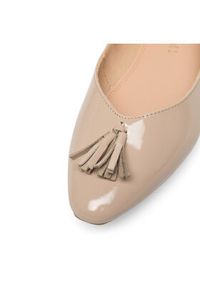 Sergio Bardi Baleriny RST-D1064-02SB Beżowy. Kolor: beżowy. Materiał: lakier, skóra #5