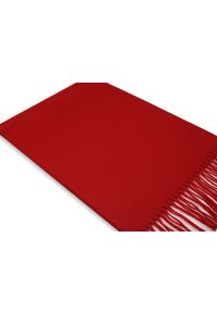 V. Fraas - Szalik Czerwony z Frędzlami, Gładki, Firmy V.Fraas -Cashmink- Jesienno-Zimowy, Jednokolorowy, Męski. Kolor: czerwony. Materiał: materiał, akryl, tkanina, poliakryl, wełna, syntetyk. Wzór: gładki. Sezon: zima, jesień