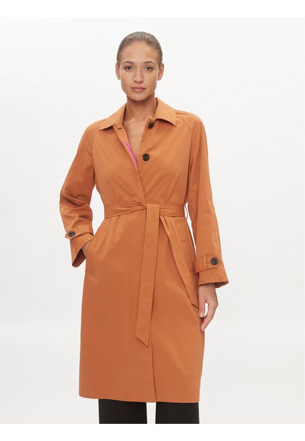 only - ONLY Trencz Orchid 15308598 Brązowy Regular Fit. Kolor: brązowy. Materiał: syntetyk