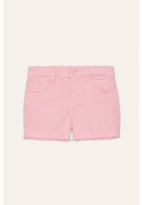 Guess Jeans - Szorty dziecięce 118-175 cm. Okazja: na co dzień. Kolor: różowy. Materiał: jeans. Styl: casual #1