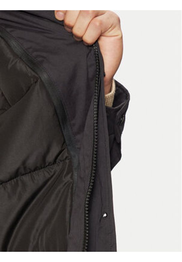 INDICODE Parka Ricco 15-889 Czarny Regular Fit. Kolor: czarny. Materiał: syntetyk