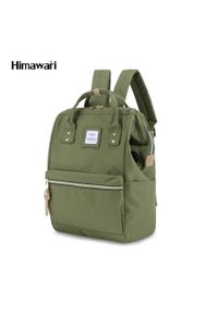 Plecak miejski Himawari 9001-04(1) zielony. Kolor: zielony. Materiał: tkanina, poliester. Styl: klasyczny, casual, elegancki