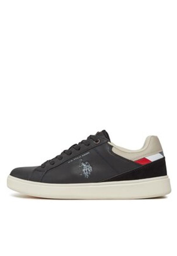 U.S. Polo Assn. Sneakersy ROKKO001B Czarny. Kolor: czarny. Materiał: materiał