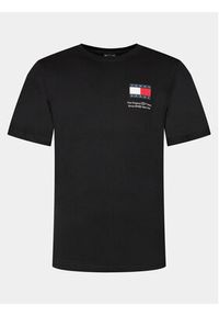 Tommy Jeans T-Shirt Tjm Slim Essential Flag Tee Ext DM0DM18263 Czarny Slim Fit. Kolor: czarny. Materiał: bawełna