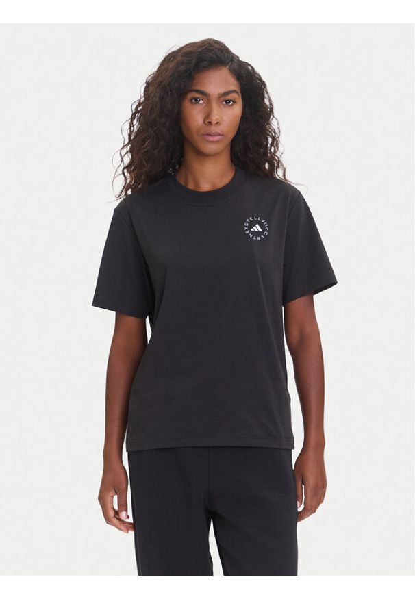 Adidas by Stella McCartney - adidas by Stella McCartney T-Shirt True Casuals HR9170 Czarny Regular Fit. Kolor: czarny. Materiał: syntetyk