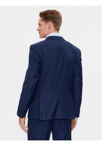 BOSS - Boss Garnitur H-Huge 50509502 Granatowy Slim Fit. Kolor: niebieski. Materiał: wełna