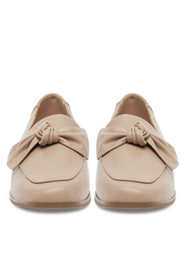 Clara Barson Loafersy WYL3674-7 Beżowy. Kolor: beżowy. Materiał: materiał, syntetyk