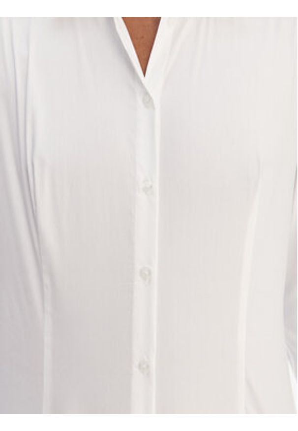 Hugo - HUGO Koszula 50554568 Biały Slim Fit. Kolor: biały. Materiał: bawełna
