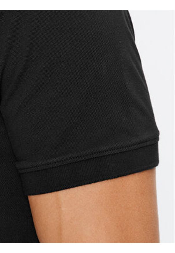 Tommy Jeans Polo DM0DM15370 Czarny Slim Fit. Typ kołnierza: polo. Kolor: czarny. Materiał: bawełna