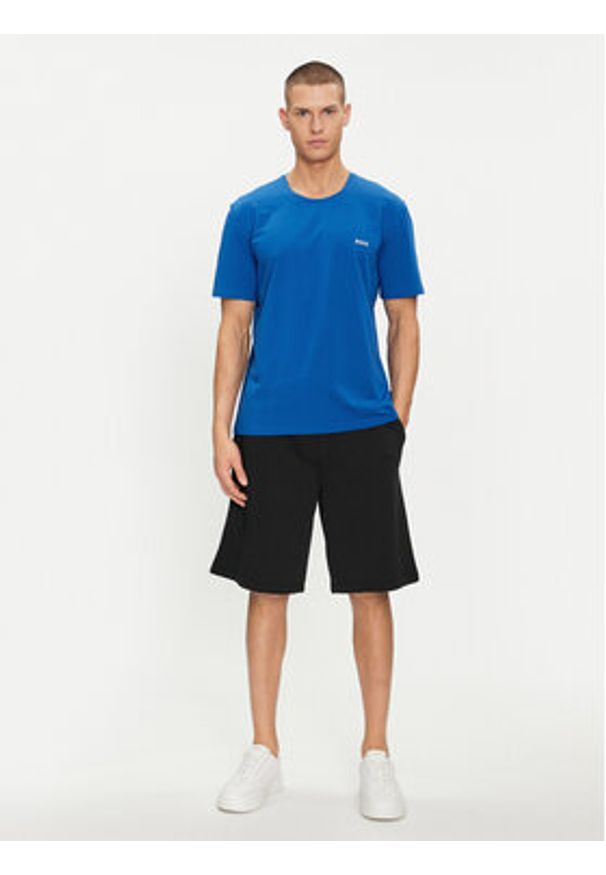 BOSS - Boss T-Shirt Mix&Match 50515312 Niebieski Regular Fit. Kolor: niebieski. Materiał: bawełna