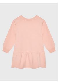Calvin Klein Jeans Sukienka dzianinowa Gradient Monogram IG0IG01677 Różowy Relaxed Fit. Kolor: różowy. Materiał: bawełna. Wzór: gradientowy