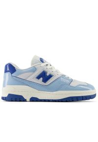 Buty New Balance BB550YKE - niebieskie. Okazja: na co dzień. Kolor: niebieski. Materiał: guma, materiał, skóra, syntetyk. Szerokość cholewki: normalna. Sport: turystyka piesza, koszykówka