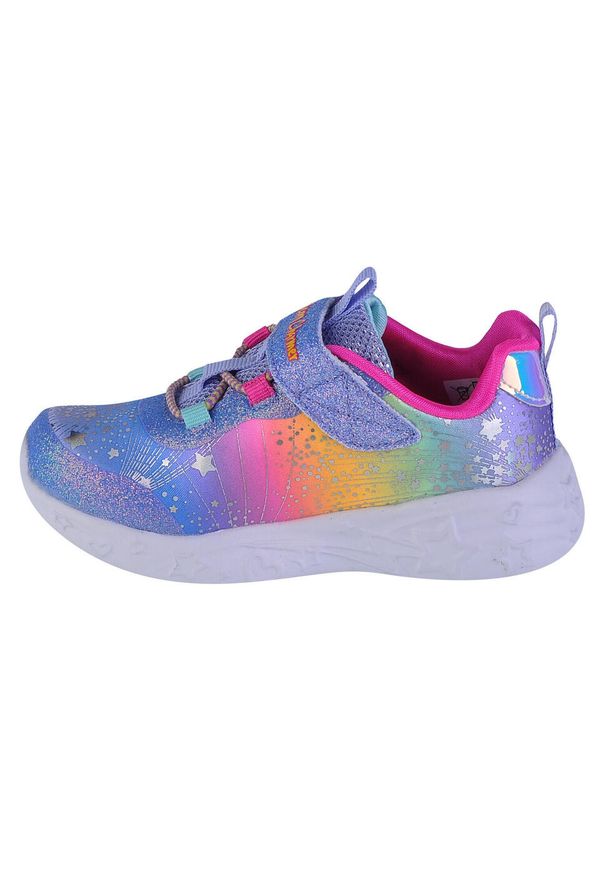 skechers - Tenisówki Skechers Model Unicorn Charmer-twilight Dr Kolor Niebieski. Kolor: niebieski, wielokolorowy. Materiał: syntetyk, tkanina. Model: Skechers Sport. Sport: turystyka piesza