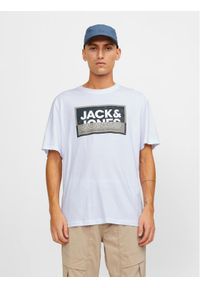 Jack & Jones - Jack&Jones T-Shirt Logan 12253442 Biały Standard Fit. Kolor: biały. Materiał: bawełna