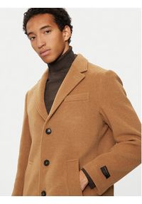 Liu Jo Płaszcz wełniany QXX009 T2583 Brązowy Regular Fit. Kolor: brązowy. Materiał: syntetyk #2