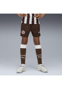 Puma - Młodzieżowe szorty FC St. Pauli 25/26 PUMA Espresso Brown White. Kolor: brązowy, biały, wielokolorowy. Materiał: tkanina. Sport: piłka nożna #2