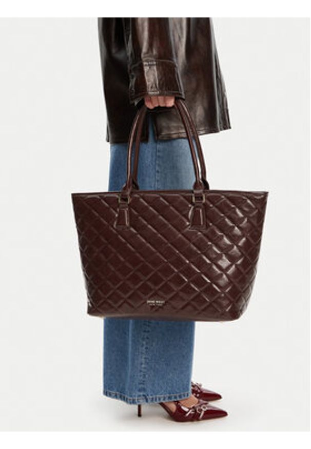 Nine West Torebka CEO-LINDA-LA374-4064 Brązowy. Kolor: brązowy